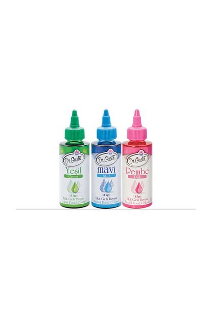 Dr Gusto Likit Gida Boyasi 3lu Mavi Yesil Pembe 115 Gr X 3 Trendyol