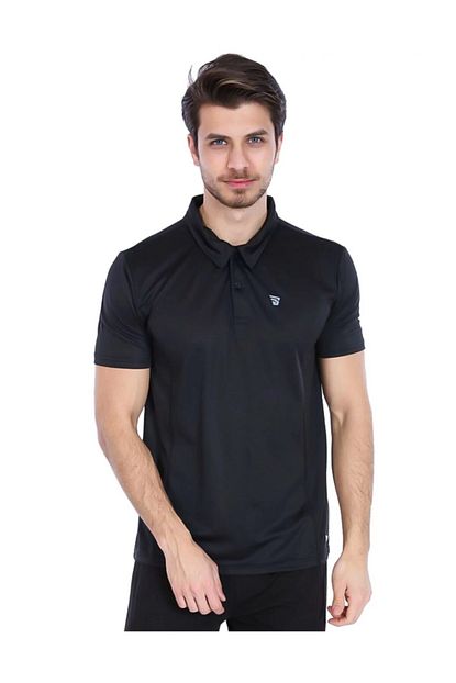 Sportive Erkek Sportech Siyah Polo Yaka Tisort Trendyol
