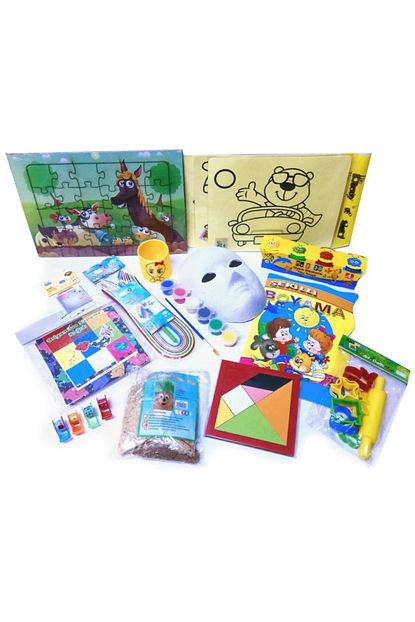 Hayal Evde Kal Cocuk Aktivite Paketi 1 Puzzle Kum Boyama