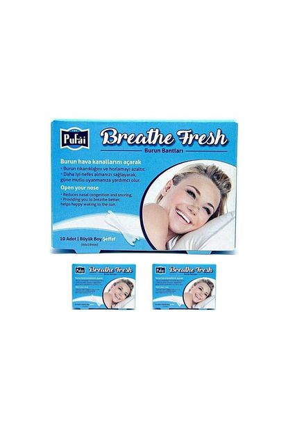 Pufai Breathe Fresh Burun Bandi Seffaf Buyuk Boy 66 Mm 19 Mm 30 Adet 3 Kutu Trendyol