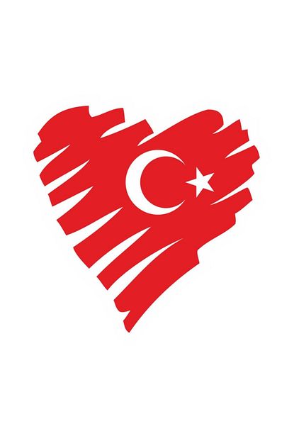 sticker fabrikasi kalp seklinde turk bayragi turk bayragi sticker 14x14 cm 00202 fiyati yorumlari trendyol