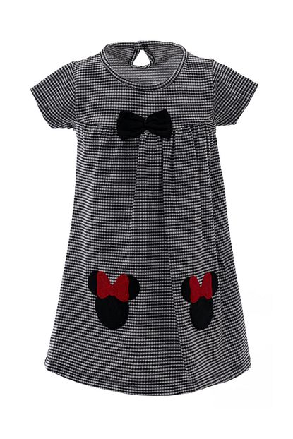 Acarkids Kiz Cocuk Elbise Mickey Baskili 2 5 Yas Siyah Trendyol