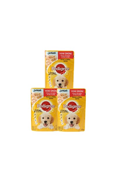 Pedigree Junior Chicken Rice Yavru Tavuk Pirinc X 3 Adet Trendyol