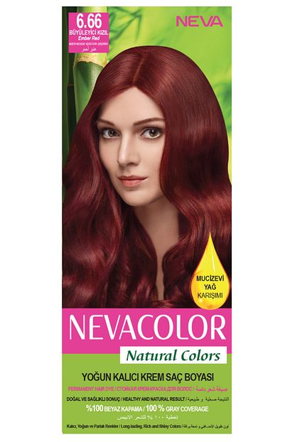 Neva Color Natural Colors 6 66 Buyuleyici Kizil Kalici Krem Sac Boyasi Seti Trendyol