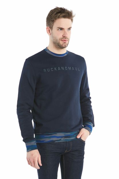 Ruck Maul Erkek Casual Navy Blue Renk Sweatshirt Ad1m0804004 Fiyati Yorumlari Trendyol