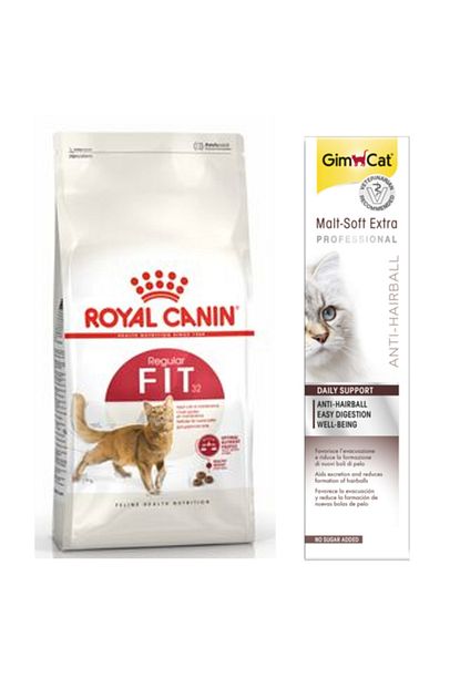 Royal Canin Fit 32 Yetiskin Kedi Kuru Mamasi 2 Kg Gimcat Anti Hairball Malt Paste Kedi Macunu 100gr Trendyol