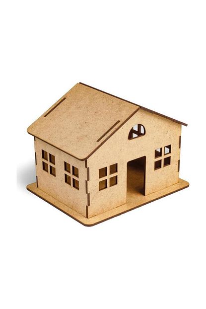 Hanedanev Sudor Wood Ahsap Kendin Yap Maket Sade Buyuk Ev 160 X 130 X 120 Mm Trendyol