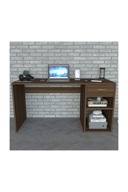Moonlife Cekmeceli Calisma Masasi Ceviz Trendyol
