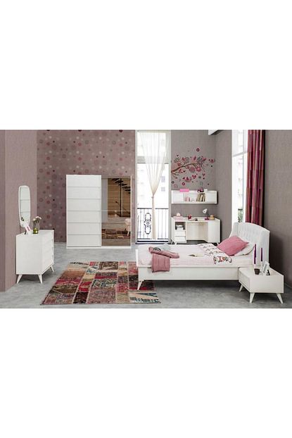 Evmoda Mobilya Luna Modern Beyaz Genc Odasi Takimi Trendyol