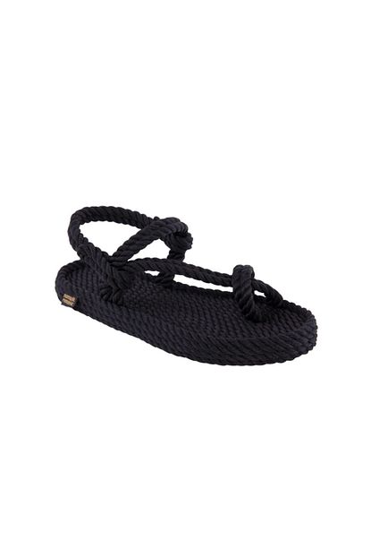 Nomadic Republic Hawaii Erkek Halat Ip Sandalet Siyah Haw 0020 E 42 Trendyol