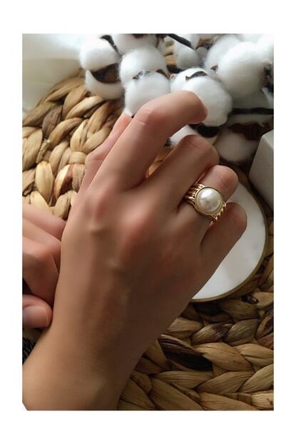 My Joyas Design Iri Incili Vintage Yuzuk Trendyol