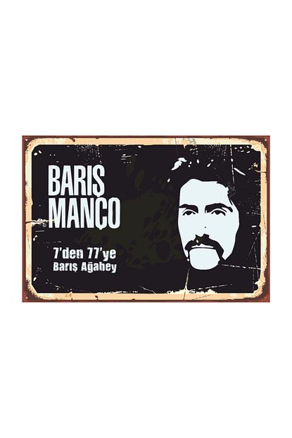 Vintage Ahsap Poster Baris Manco Poster Trendyol