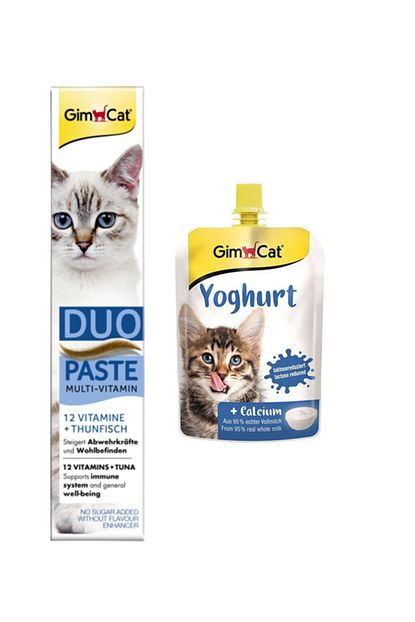 Gimcat Duo Paste Ton Balikli Vitamin Kedi Macunu 50gr Yoghurt Kalsiyum Kedi Pudingi 150 Gr Trendyol