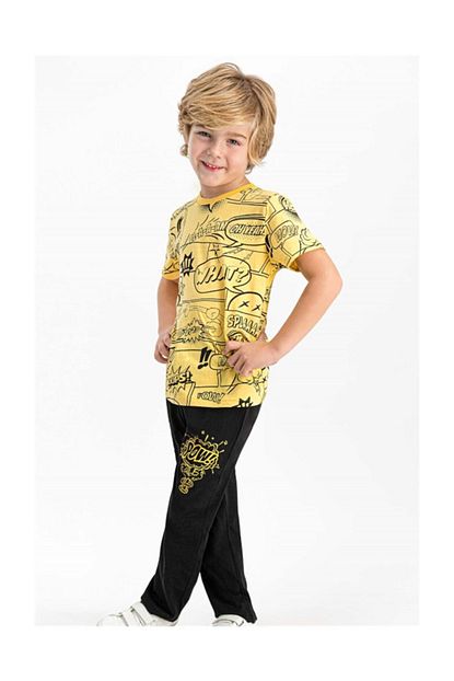 Roly Poly Erkek Cocuk Kisa Kol Uzun Pantolon Pijama Takim Trendyol