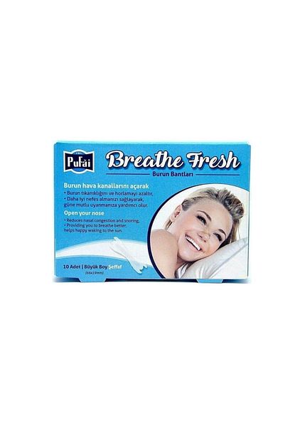Pufai Breathe Fresh Burun Bandi Seffaf Buyuk Boy 66 X 19 Mm Horlamaya Son 10 Adet 1 Kutu Trendyol