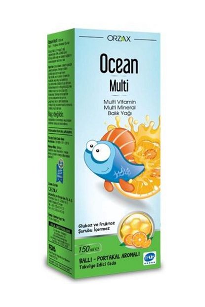 Ocean Multi Vitamin Ve Balik Yagi 150 Ml Bal Portakal 8697595870563 Trendyol