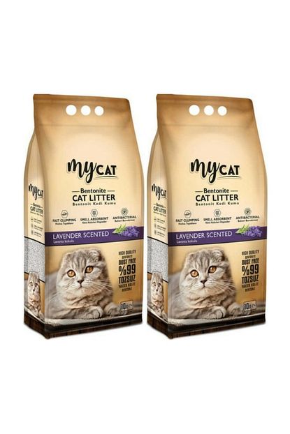 My Cat Ince Taneli Bentonit Kedi Kumu Lavanta 10 Lt X2 Trendyol
