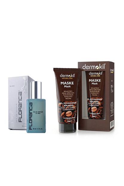 Dermokil Kil Ve Kahve Icerikli Maske 75 Ml Ve Erkek Parfum 50 Ml Trendyol