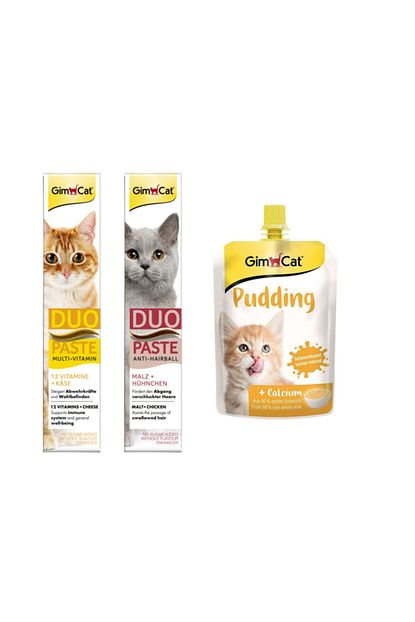 Gimcat Duo Paste Peynirli Vitamin Kedi Macunu Tavuklu Malt Kedi Macunu Classic Kalsiyum Kedi Pudingi Trendyol