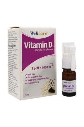 Wellcare Vitamin D3 1000 Iu Sprey 5 Ml Trendyol