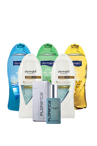 Dermokil Yagli Sac 2 Li Dus Jeli 3 Lu 500ml Ve Erkek Parfum 50ml Trendyol