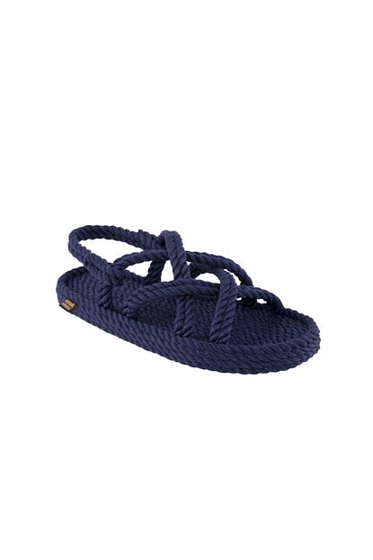 Nomadic Republic Bodrum Erkek Halat Ip Sandalet Lacivert Trendyol