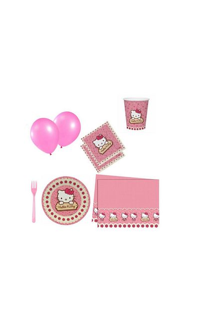 Ece Hello Kitty Dogum Gunu Parti Malzemeleri Susleri Seti 40 Kisilik Trendyol
