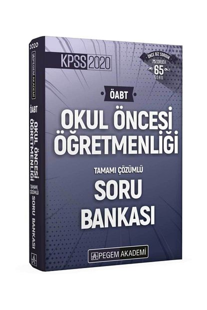 Pegem Akademi Yayincilik 2020 Kpss Oabt Okul Oncesi Ogretmenligi Tamami Cozumlu Soru Bankasi Trendyol