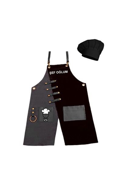 Medusaforma Erkek Cocuk Asci Kiyafeti Askili Onluk Master Sef Chef Cocuk Mutfak Onlugu Takim Cocuk Kostumu Trendyol