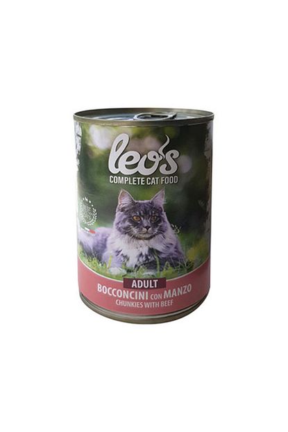 Leos Biftekli Yetiskin Kedi Konservesi 415 Gr 12 Li Avantaj Paketi Trendyol