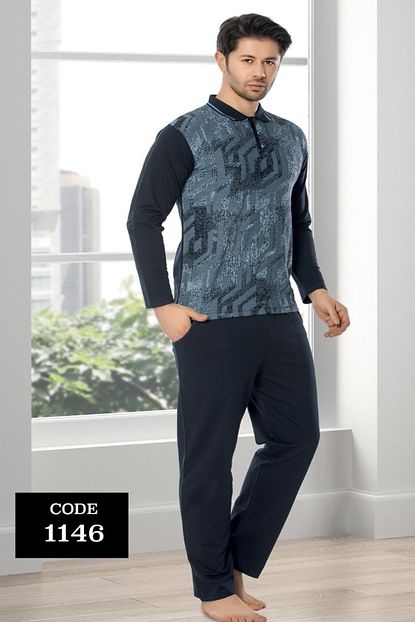 Alimer Polo Yaka Erkek Pijama Takimi Trendyol