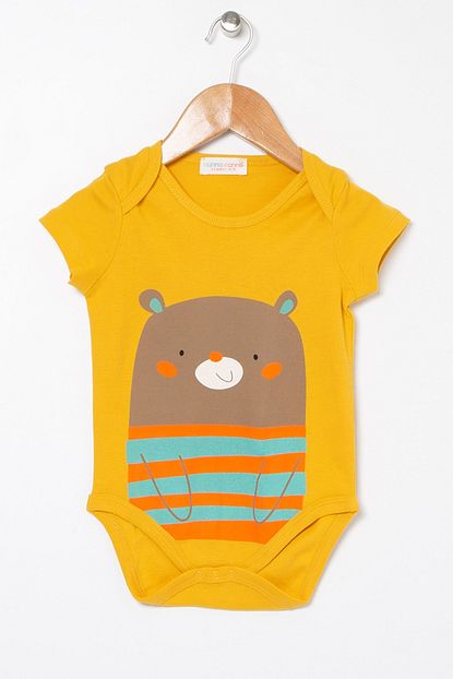 Mammaramma Erkek Bebek Hardal Body Boyner Trendyol