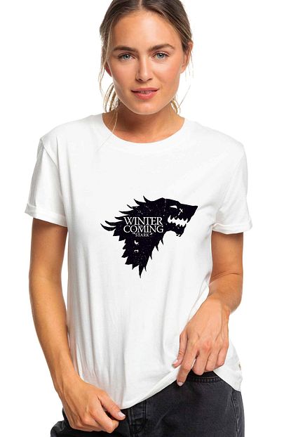 Collage Game Of Thrones Baskili Beyaz Kadin Tshirt T Shirt Tisort T Shirt Trendyol