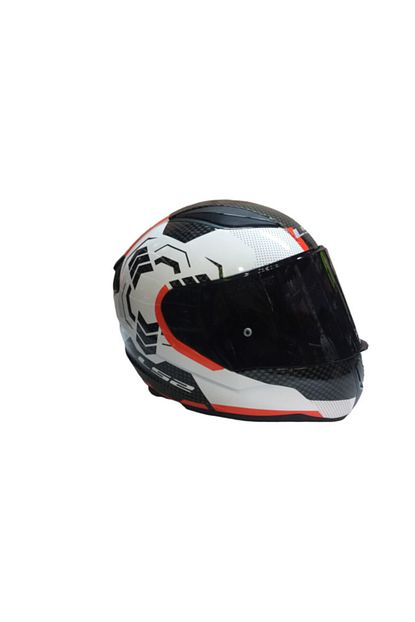 Ls2 Ff353 Rapid Ghost Beyaz Siyah Kirmizi Kask Siyah Cam Trendyol