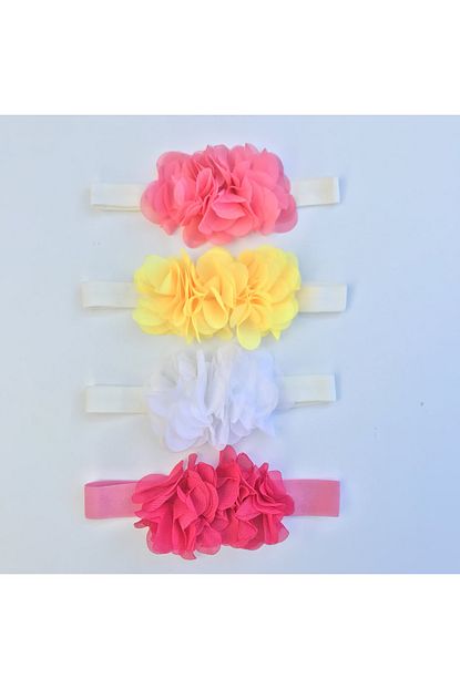 Mrv Aksesuar 4 Lu Set Cicekli Bebek Sac Bandi Yeni Dogan Sac Bandi 3 Ay 6 Ay 9 Ay 12 Ay Trendyol
