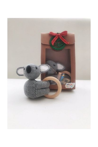 Deeply Sleepy Koala Dis Kasiyici Ahsap Verniksiz Kasima Halkasi Ve Amigurumi Oyuncak Trendyol