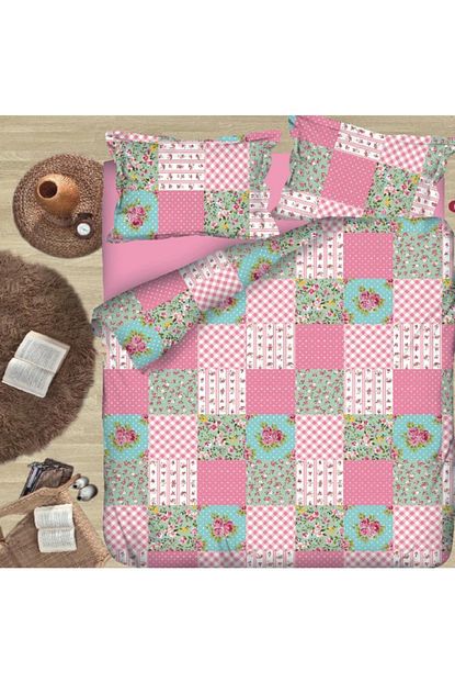 Elfin Kapitone Cok Amacli Yazlik Pike Yatak Ortusu Cift Kisilik 210 X 230 Cm Patchwork Pembe Trendyol