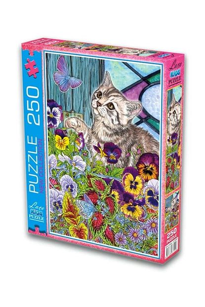 Laco Kids 250 Parca Kedi Ve Cicekler Puzzle Yapboz Trendyol