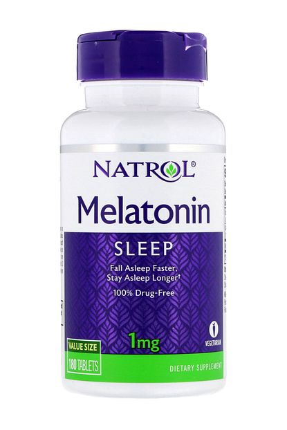 natrol melatonin 1 mg 180 tablet time