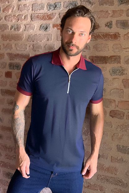 Trendyol Man Lacivert Erkek Polo Yaka T Shirt Tmnss20po0098 Trendyol