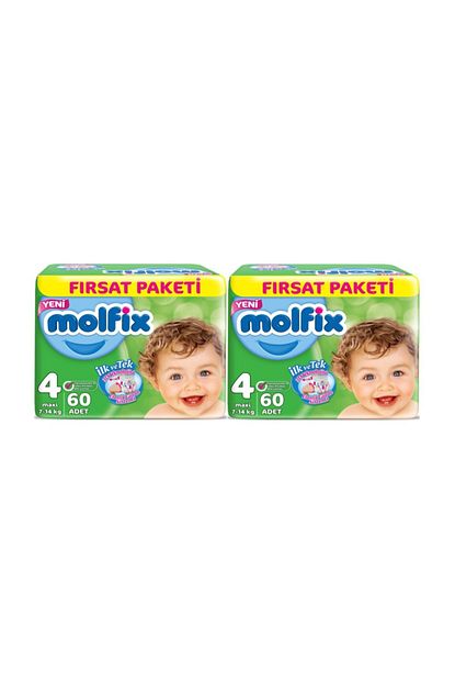 Molfix Firsat Paketi 4 Numara 60 2 120 Adet Bebek Bezi 7 14 Kg Trendyol