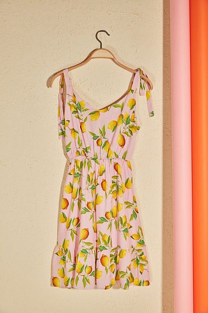 Trendyolmilla Cok Renkli Desenli Elbise Twoss20el2549 Trendyol