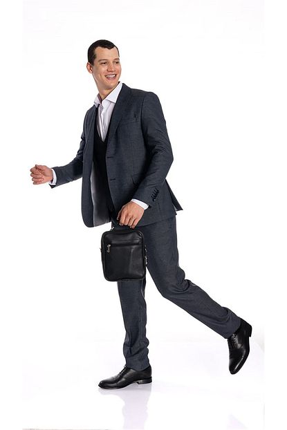 Igs Fume Slim Fit Yelekli Takim Elbise Kirlangic Yaka Trendyol