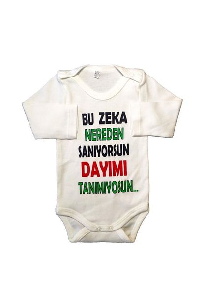 Cicek Dayim Yazili Citcitli Bebek Badi Zibin Uzun Kollu Trendyol