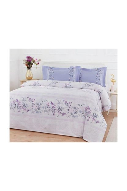 Ozdilek Cift Kisilik Kapitoneli Nevresim Takimi Caroline Lila Dort Mevsim Cok Amacli Trendyol