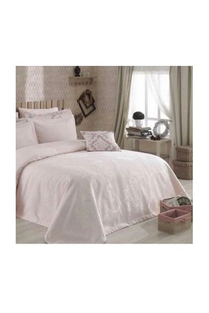 Iyi Geceler Istanbul Homechic I G Istanbul Jakarli Yatak Ortusu Cift Kisilik Sofia Pembe Trendyol