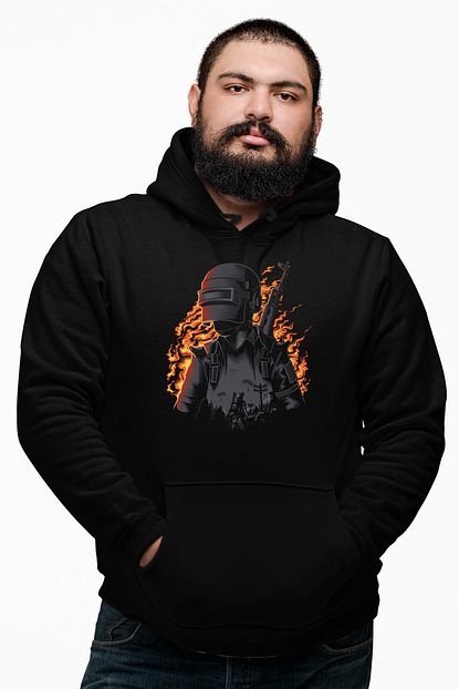 Angemiel Wear Havali Pubg Siyah Erkek Kapusonlu Sweatshirt Trendyol