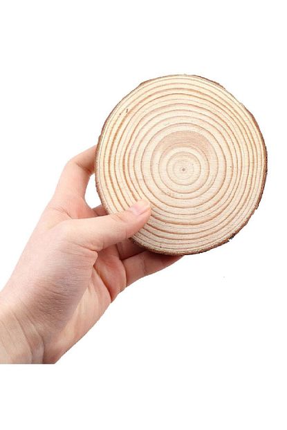 Worldwooden Dogal Ahsap Zimparali Odun Dilimleri Hobi Magnet Susleme Ahsap Boyama 7 9 Cm 50 Adet Trendyol