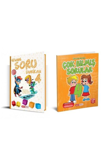 Kirmizi Beyaz Yayinlari Kirmizi Beyaz 4 Sinif Efsane Soru Fabrikasi Cok Bilmis Sorular Set 2 Kitap Trendyol