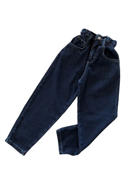 Karia Kids Kiz Cocuk Yuksek Bel Mom Jean Trendyol